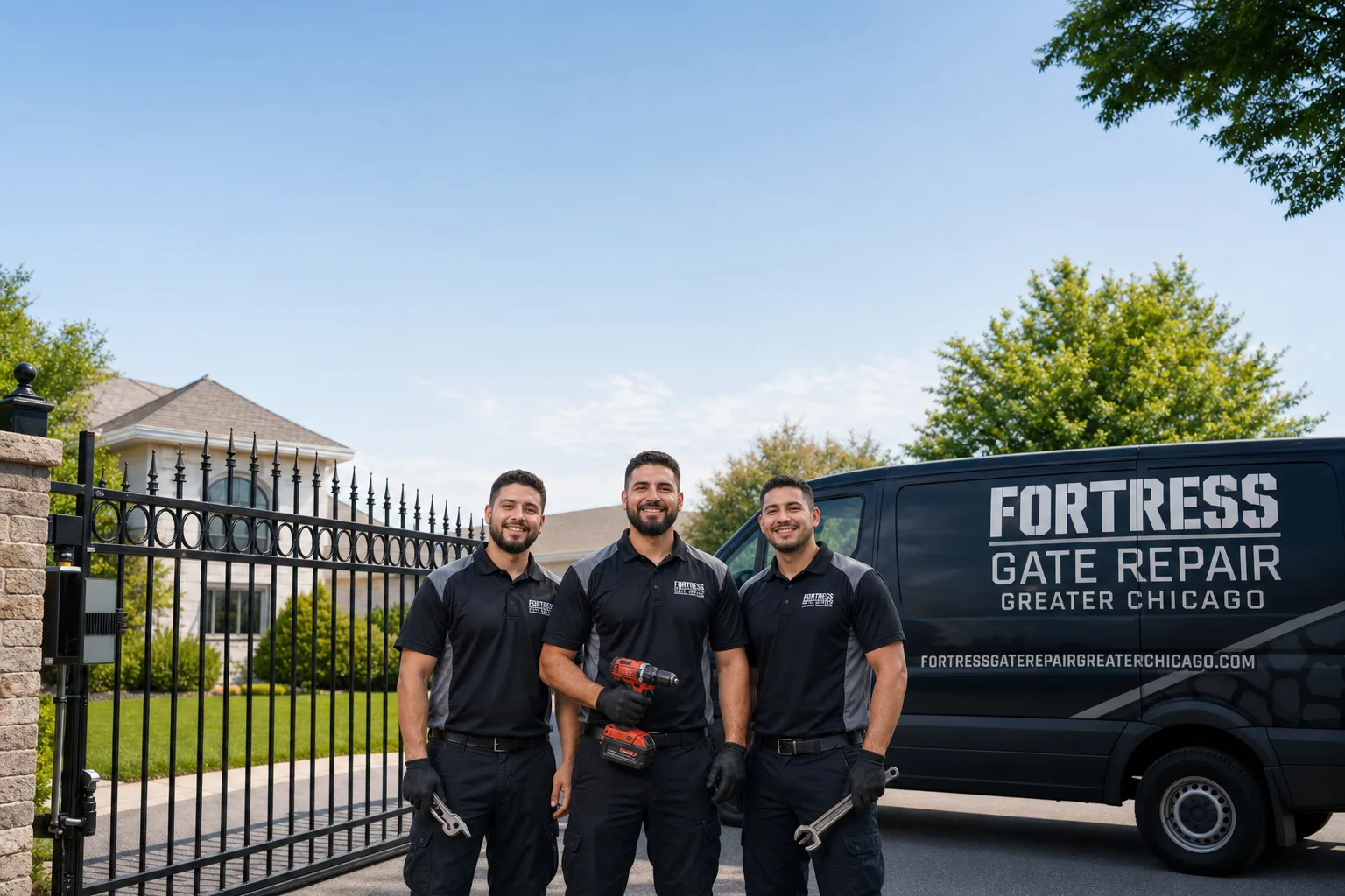 Fortress Gate Repair Greater Chicago service vehicle and crew in Chicago, IL